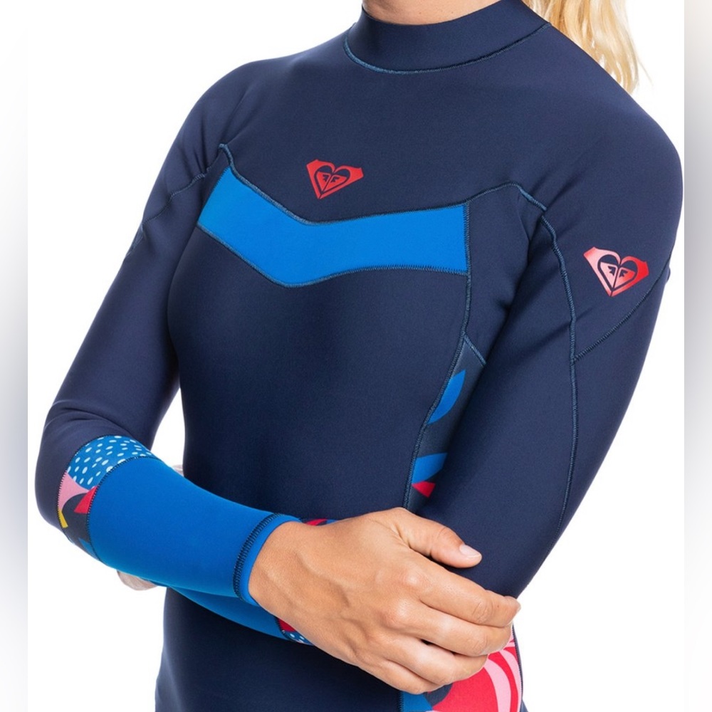Roxy Blue and Pink wetsuit jacket